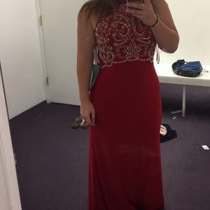 Sparkly,red homecoming dress